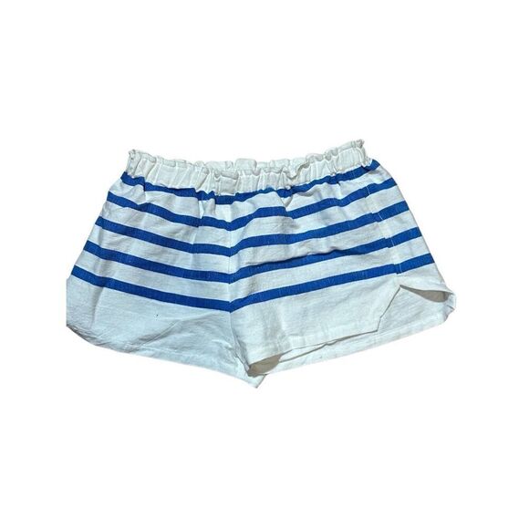 NEW Lemlem Lilly Woven Stripe Shorts Blue White Sz Small - Picture 1 of 7